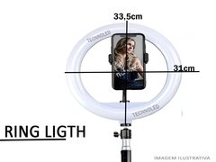Lampada Circular Led Ring Light Com Controle Foto Make 33cm - comprar online