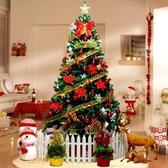 Árvore de Natal Tradicional Pinheiro 1,80cm Verde 388 Galhos Cheia - Tecnnoled