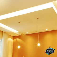 Imagem do Spot Super Led 5w Redondo Cob Branco Quente 3500k Bivolt Direcionavel