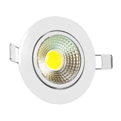 Spot Super Led 7w Redondo Cob Branco Quente 3500k Bivolt