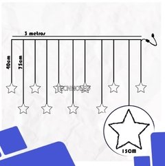 Cascata Estrela 3mt Fio De Fada 8 Funções Bivolt Quente - loja online