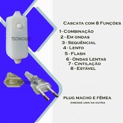 Imagem do Cascata Estrela 3mt Fio De Fada 8 Funções Bivolt Quente