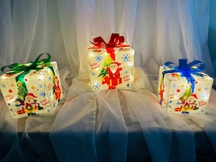 Kit Caixas De Presente Feliz Natal 3 Tamanhos Bivolt INTERNO E EXTERNO - comprar online