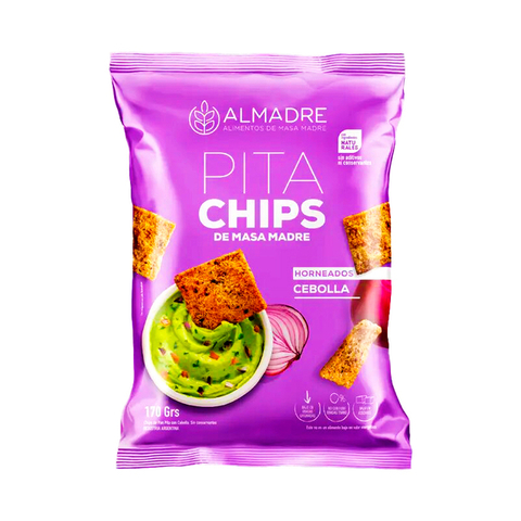 Almadre - Pita Chips de masa madre, sabor cebolla