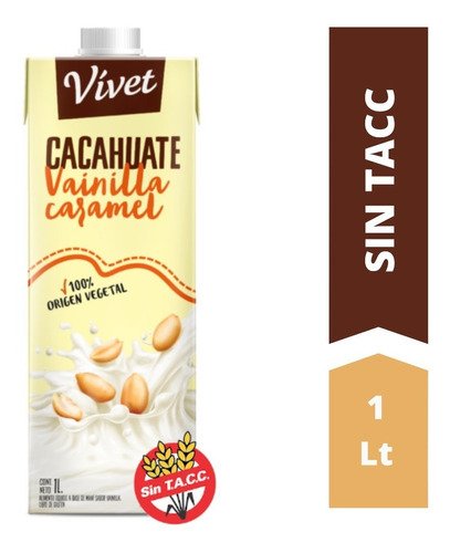 Vivet - Leche de cacahuate vainilla caramel