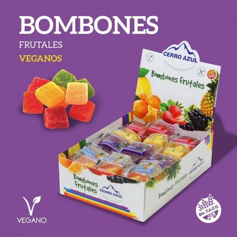 CerroAzul Bombones frutales -Veganos y Sin TACC-