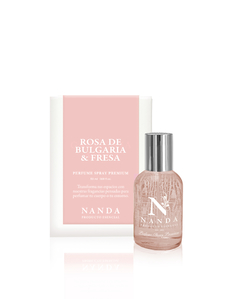Perfume Spray premium x 50ml - Rosa de Bulgaria & Fresa
