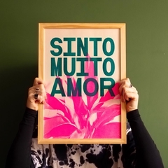 Print Sinto Muito Amor - comprar online