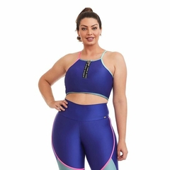 TOP CROPPED ATLETIKA COLORS / AZUL BIC CAJUBRASIL na internet