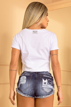 BLUSA METALASSE DETAILS BRANCA 7393 MARIA GUEIXA na internet