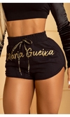 SHORT MOLETOM LOGOMANIA PRETO 7245 MARIA GUEIXA