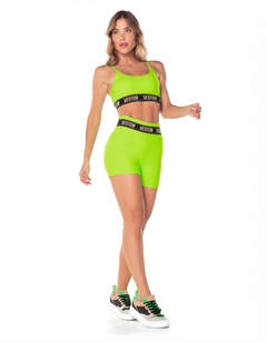 SHORTS CÓS ELASTICO HERA - 029359 - C0041 - VERDE NEON - VESTEM na internet