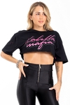 CROPPED CHERRY BOMB 24411 PRETO LABELLAMAFIA