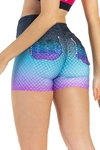 SHORTS EMPINA BUMBUM FACT DEGRADE PRETO/PINK VESTEM - comprar online