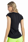 BLUSA DRY FIT MANGA CURTA BURITI PRETO VESTEM - comprar online