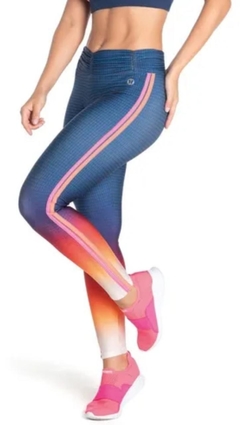 LEGGING FUSO COS FRUFRU GRATITUDE DEGRADE PINK COM LARANJA NEON E1014 DEG.PINK/LARANJA NEON VESTEM