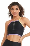 TOP CROPPED ATLETIKA COLORS / PRETO CAJUBRASIL