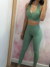 CONJUNTO LEGGING MAIS TOP JACARD 8938 VERDE