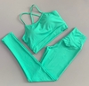 CONJUNTO LEGGING E TOP BASICO LISO POLIAMIDA VERDE AGUA 189