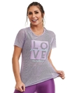 T-SHIRT LOVE / LILAS HARMONIA CAJUBRASIL