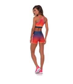 TOP SOUL DEGRADE PINK COM LARANJA NEON E1014 DEG.PINK/LARANJA NEON VESTEM - BE Fitness store