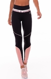 LEGGING FUSO ENCINITAS PRETO COM ROSA ROMANCE PRETO VESTEM