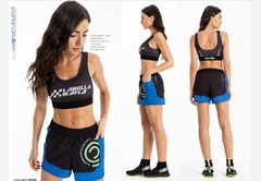 CONJ. TOP+SHORT DOPAMINA 25752 PRETO LABELLAMAFIA - BE Fitness store