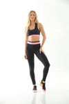 CONJUNTO LEGGING E TOP DAKOTA - PRETO COM ROSA VESTEM