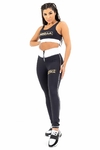 LEGGING BLACK AND GOLD 23532 PRETO LABELLAMAFIA