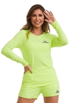 BLUSA MANGA LONGA COOL / VERDE FLUOR/166 CAJUBRASIL