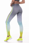 LEGGING FUSO COS FRUFRU GRATITUDE DEGRADE AZUL GAROA COM AMARELO NEON E1013 DEG.AZUL/AMARELO NEON VESTEM - BE Fitness store