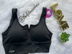 TOP FIT ZÍPER PRETO 3149