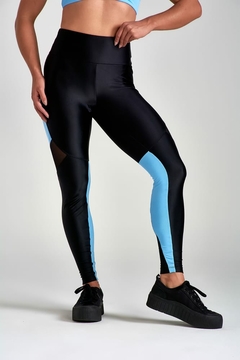 LEGGING LARULP LAUREN MOTION PRETO/AZUL SKY