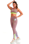 CONJUNTO RUNNING ROXO/NUDE CAJU BRASIL