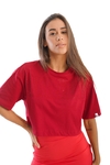 CAMISETA CROPPED MANGA CURTA SIRENA 27308 VERMELHO LABELLAMAFIA