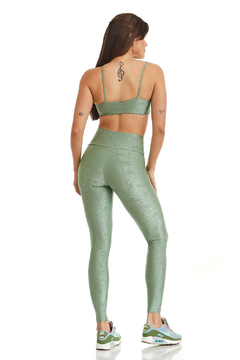 LEGGING EXCLUSIVE JAGUAR VERDE ALECRIM CAJUBRASIL - BE Fitness store