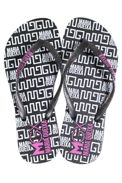 CHINELO FLIP FLOP MARIA GUEIXA BLACK SHINE