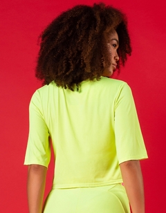 BLUSA MANGA CURTA DRY FIT MARRAKECH - 026051 - C0009 - AMARELO NEON VESTEM - comprar online