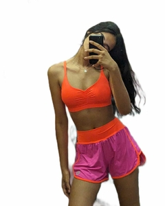 CONJUNTO BEACH ROSA COM LARANJA NEON LABRUN na internet