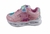 ZAPATILLA FOOTY L-PRO PEPA CON LUZ Y ABROJO 23-28 ROSA (PPX912)