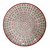 Plato estampado circular "Rojo" - TZRO - comprar online