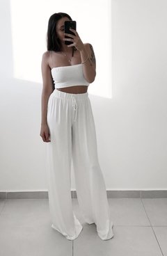 Calça Pantalona Wind - Off-White - comprar online