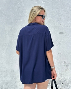 Camisa oversized viscolinho - Atenas na internet