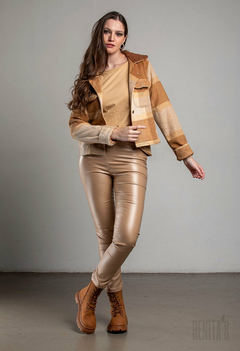 Pantalón chupín Lorena beige