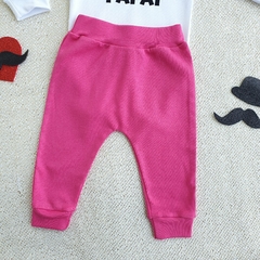 Conjunto Body Manga Longa Eu Te Amo Papai (Pink) na internet