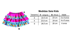 Saia Kids Junina Xadrez (PROMOÇÃO) - Picole Baby