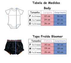 Kit Tapa Fralda Bloomer Eu Te Amo Papai (Branco/Vermelho)