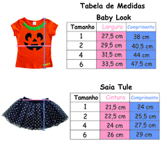 Conj. Kids Saia Tule Rena (Branco/Vermelho) - comprar online