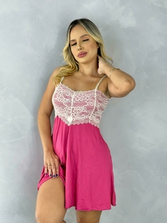 Camisola Helena (pink com marfim)