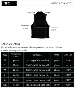 Musculosa MOTH - tienda online